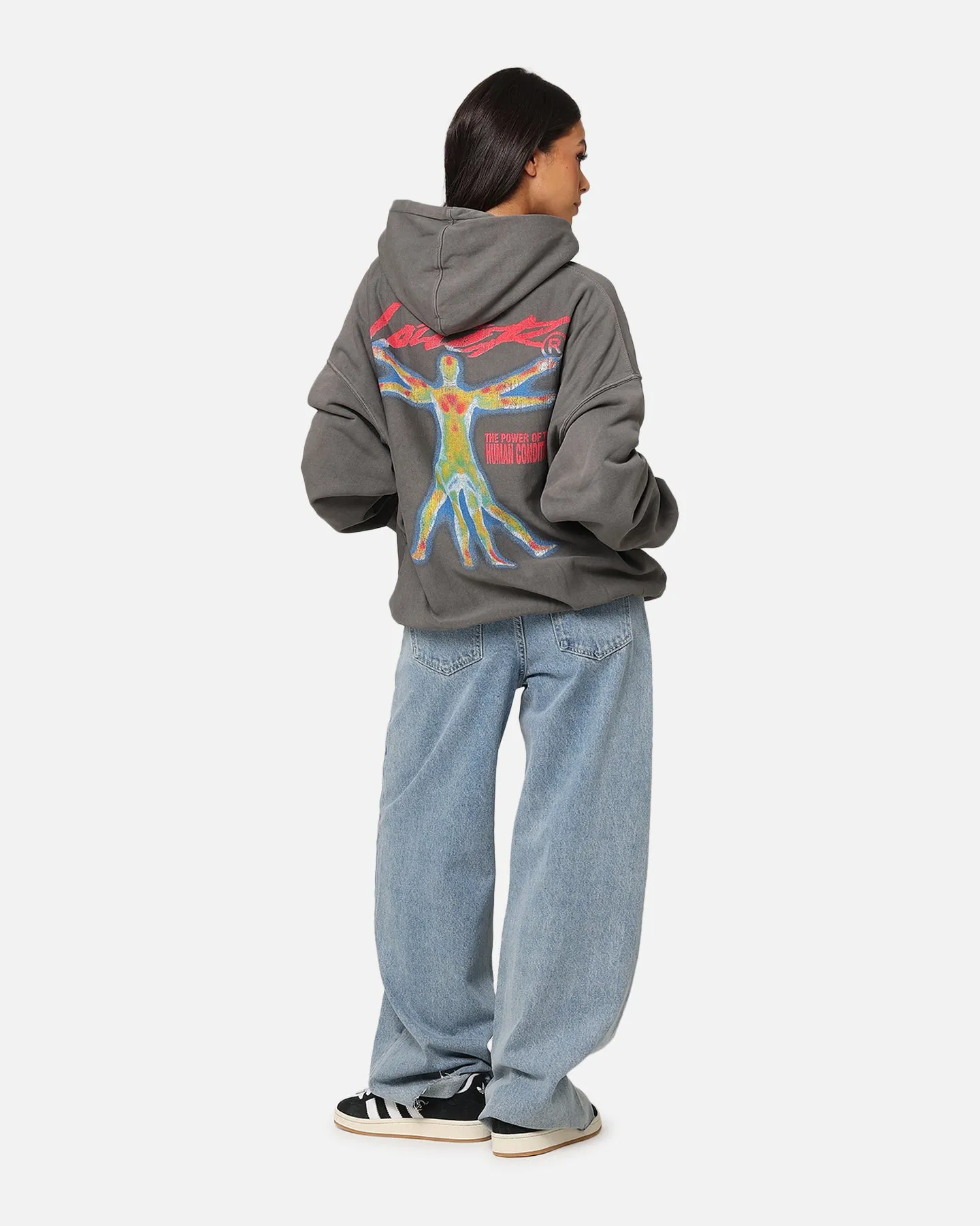 Loiter Human Condition Hoodie Washed Charcoal sold by Culture Kings product image thumbnail 3