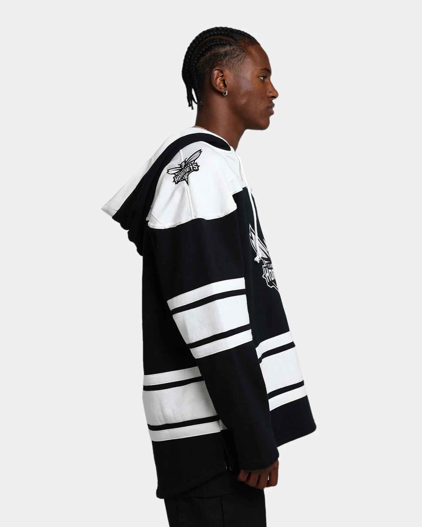 47 Brand Charlotte Hornets Superior Lacer Hoodie Jet Black sold by Culture Kings product image thumbnail 5