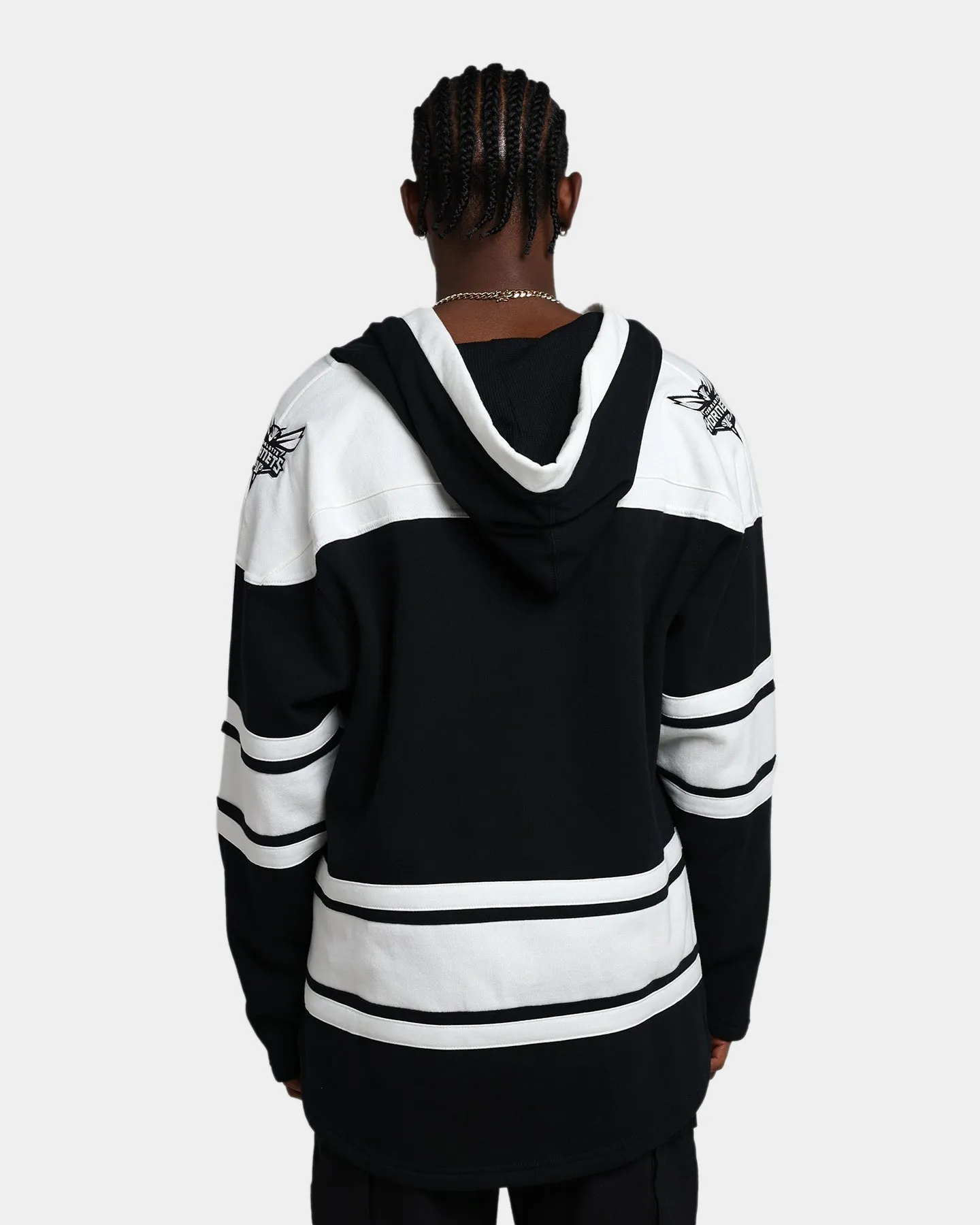 47 Brand Charlotte Hornets Superior Lacer Hoodie Jet Black sold by Culture Kings product image thumbnail 4