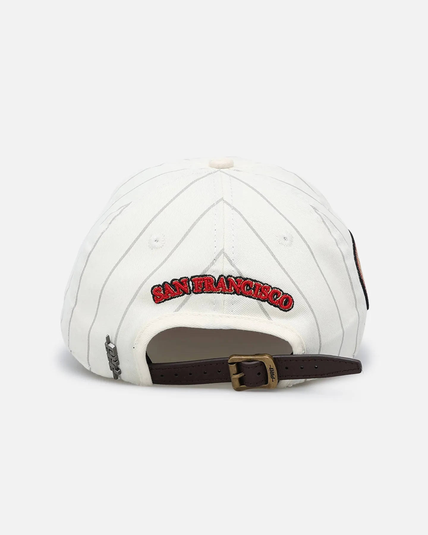 Pro Standard San Francisco 49ers Pinstripe Classic Dad Hat Strapback Eggshell/Yellow sold by Culture Kings product image thumbnail 2