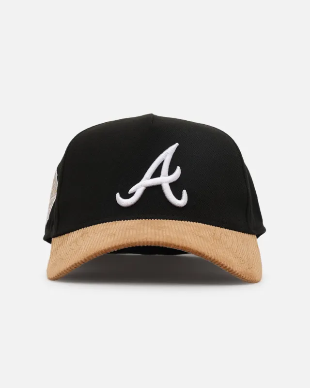 New Era Atlanta Braves 'Black Wheat' 39THIRTY A-Frame Stretch Fit Black/Wheat sold by Culture Kings