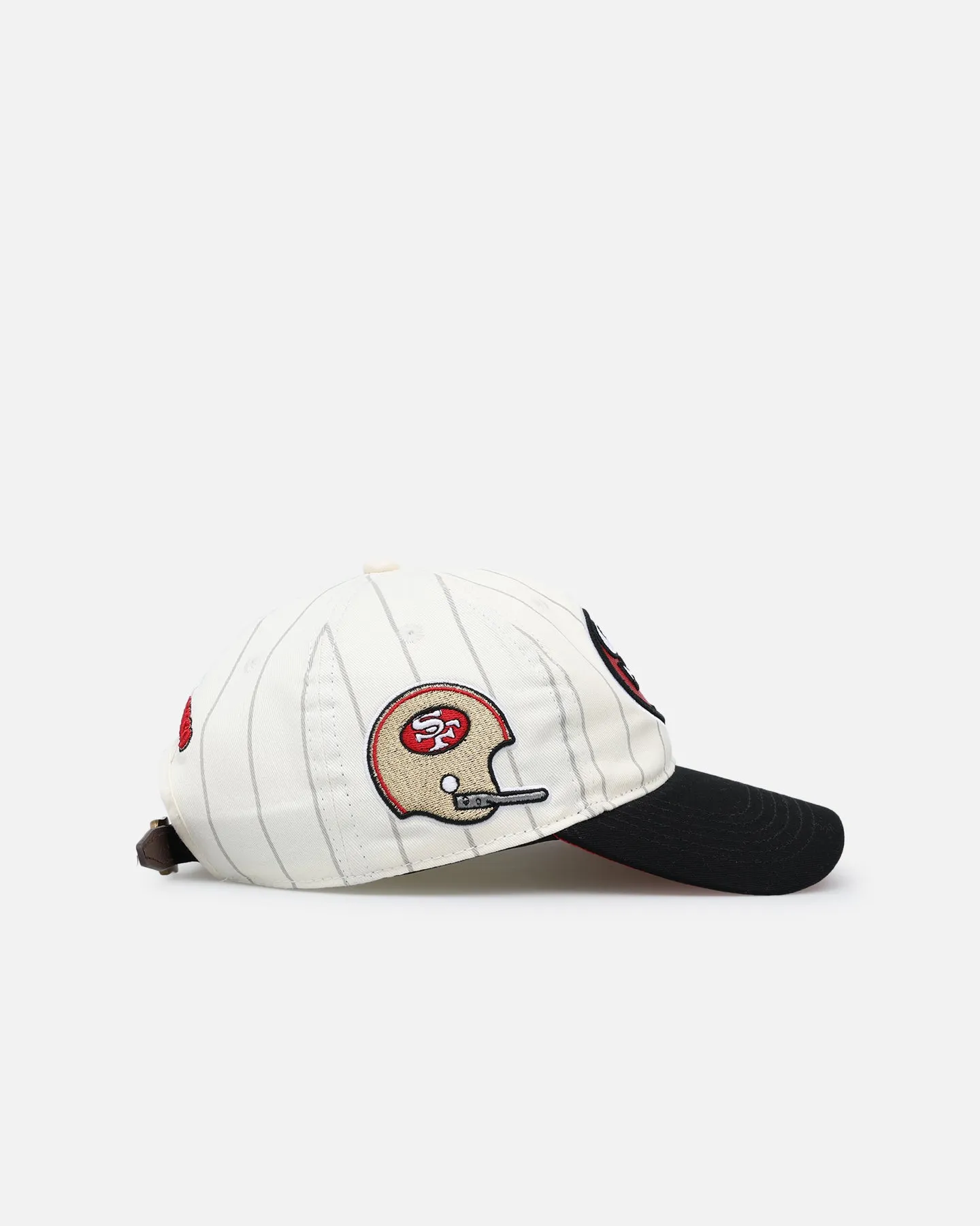 Pro Standard San Francisco 49ers Pinstripe Classic Dad Hat Strapback Eggshell/Yellow sold by Culture Kings product image thumbnail 3
