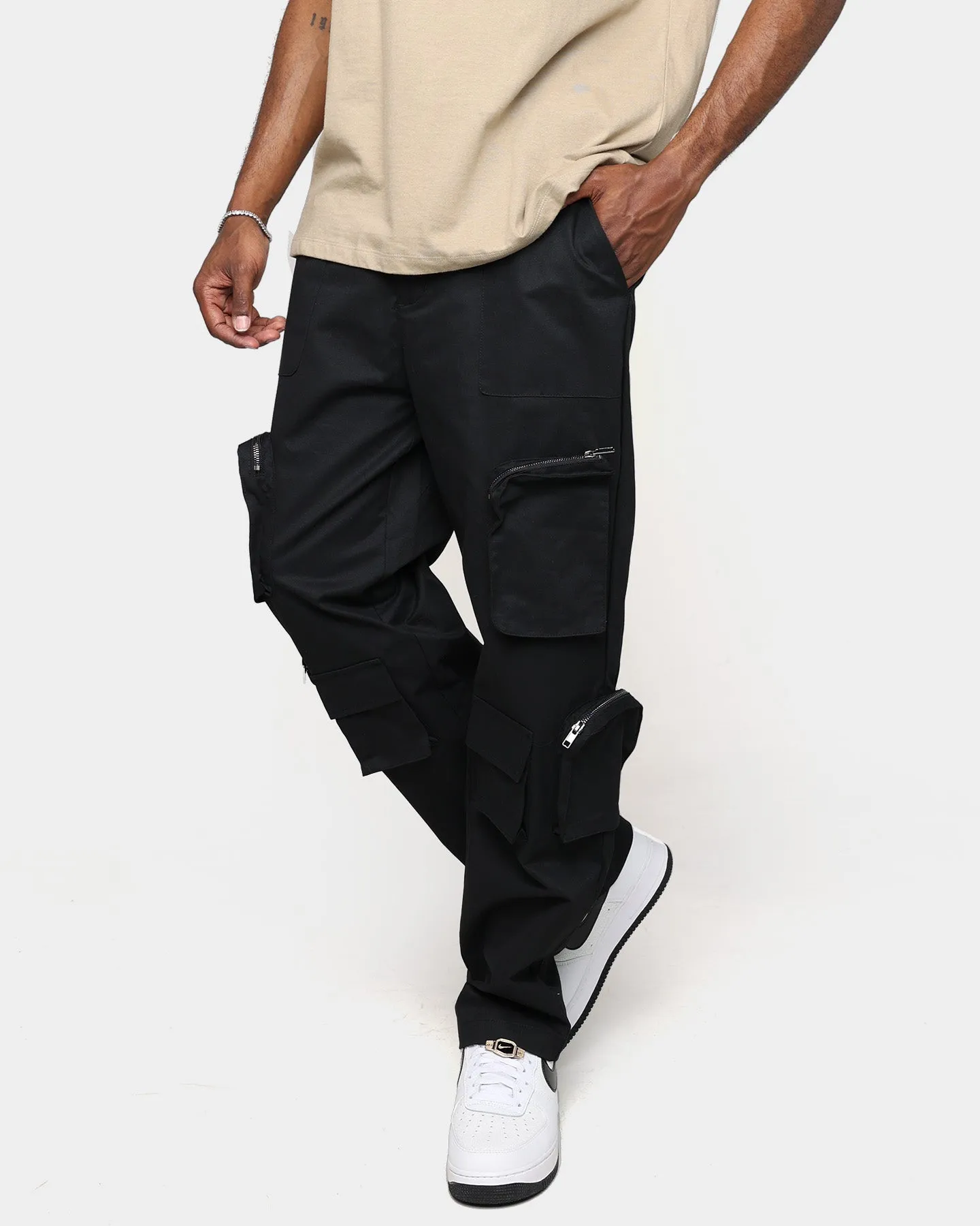 XXIII Henry Zip Cargo Pants Black sold by Culture Kings product image thumbnail 4