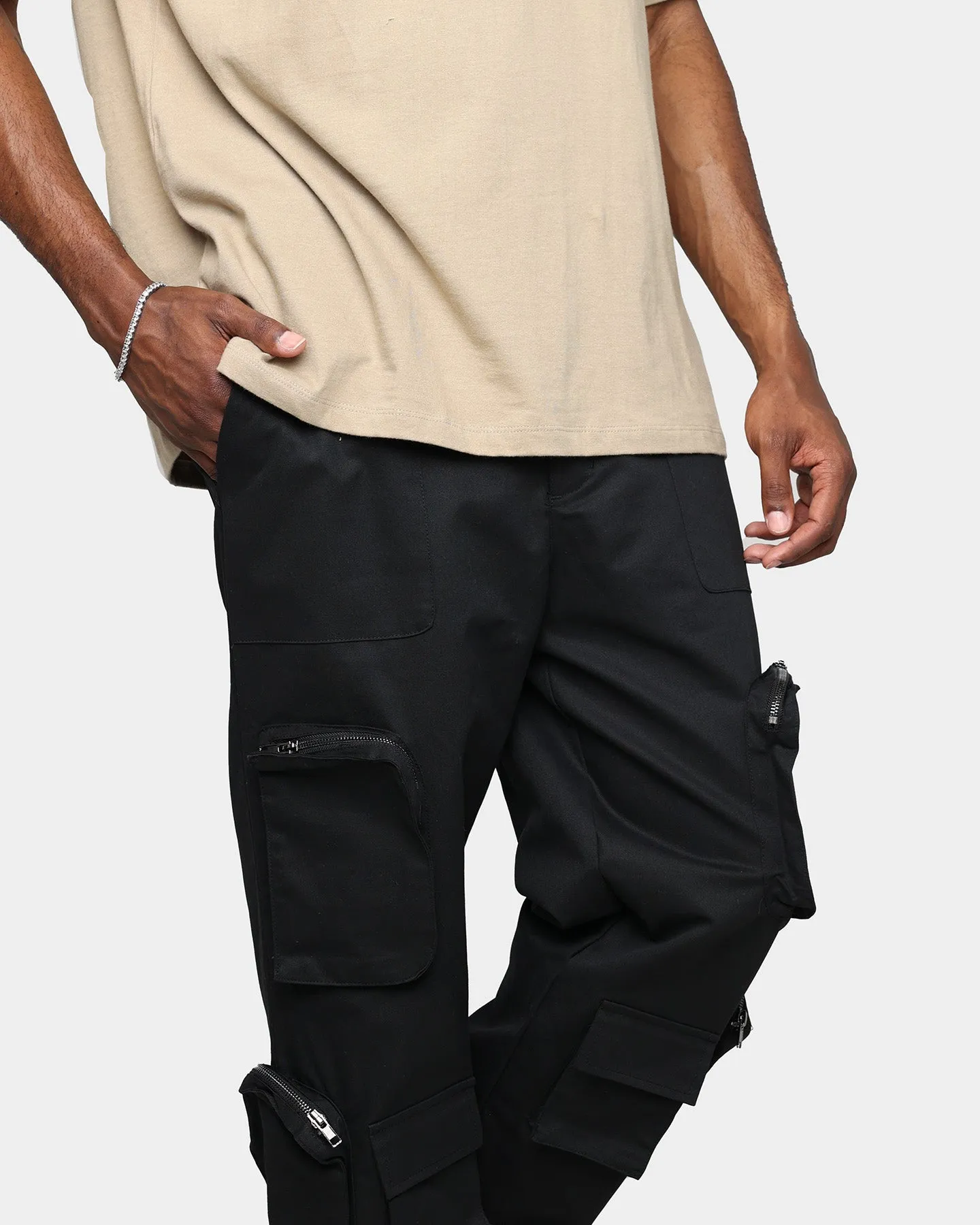 XXIII Henry Zip Cargo Pants Black sold by Culture Kings product image thumbnail 5
