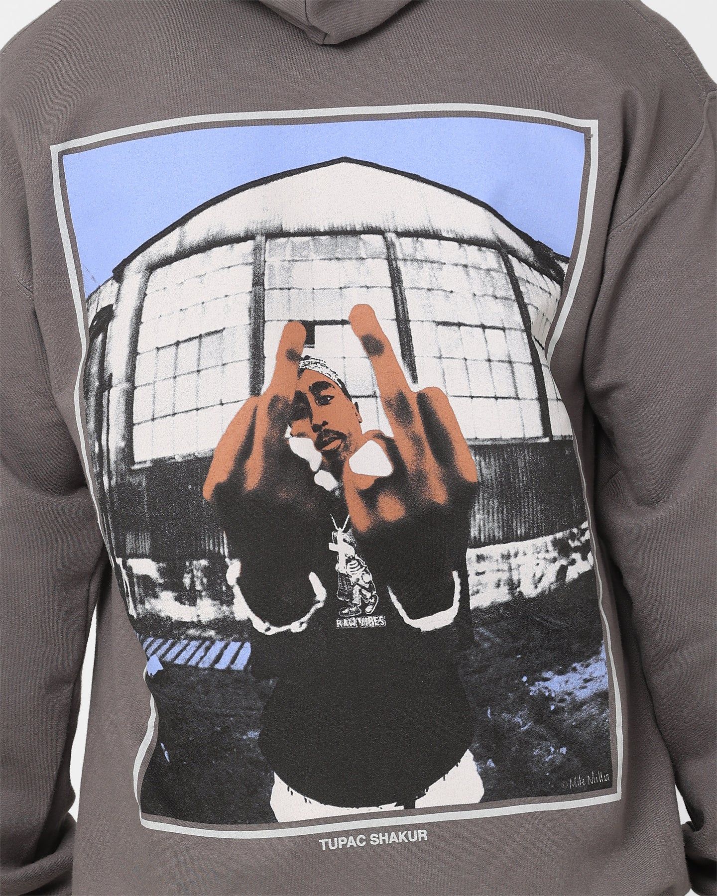 Tupac Thug Life Hoodie Grey sold by Culture Kings product image thumbnail 5