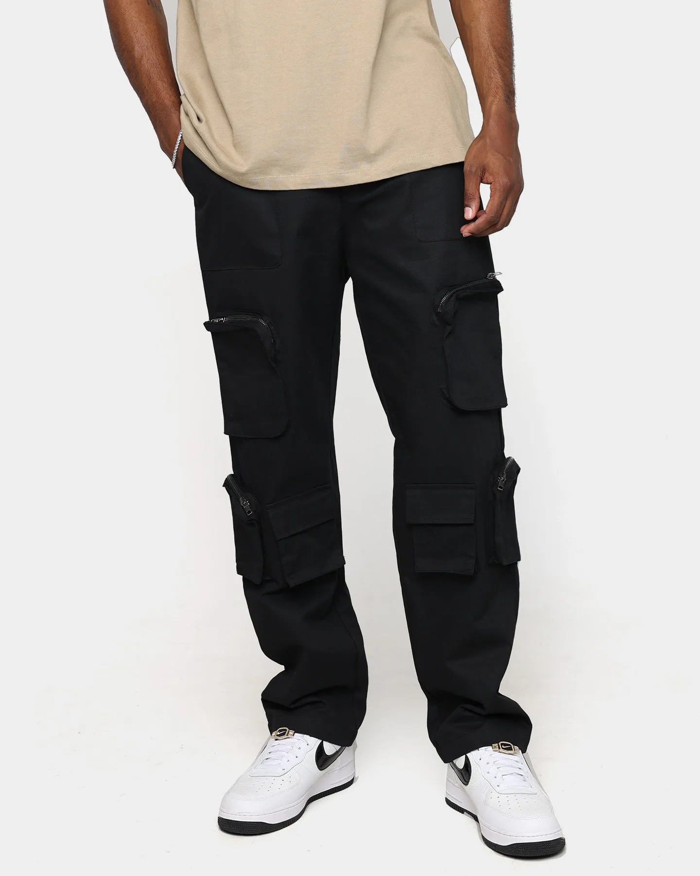 XXIII Henry Zip Cargo Pants Black sold by Culture Kings