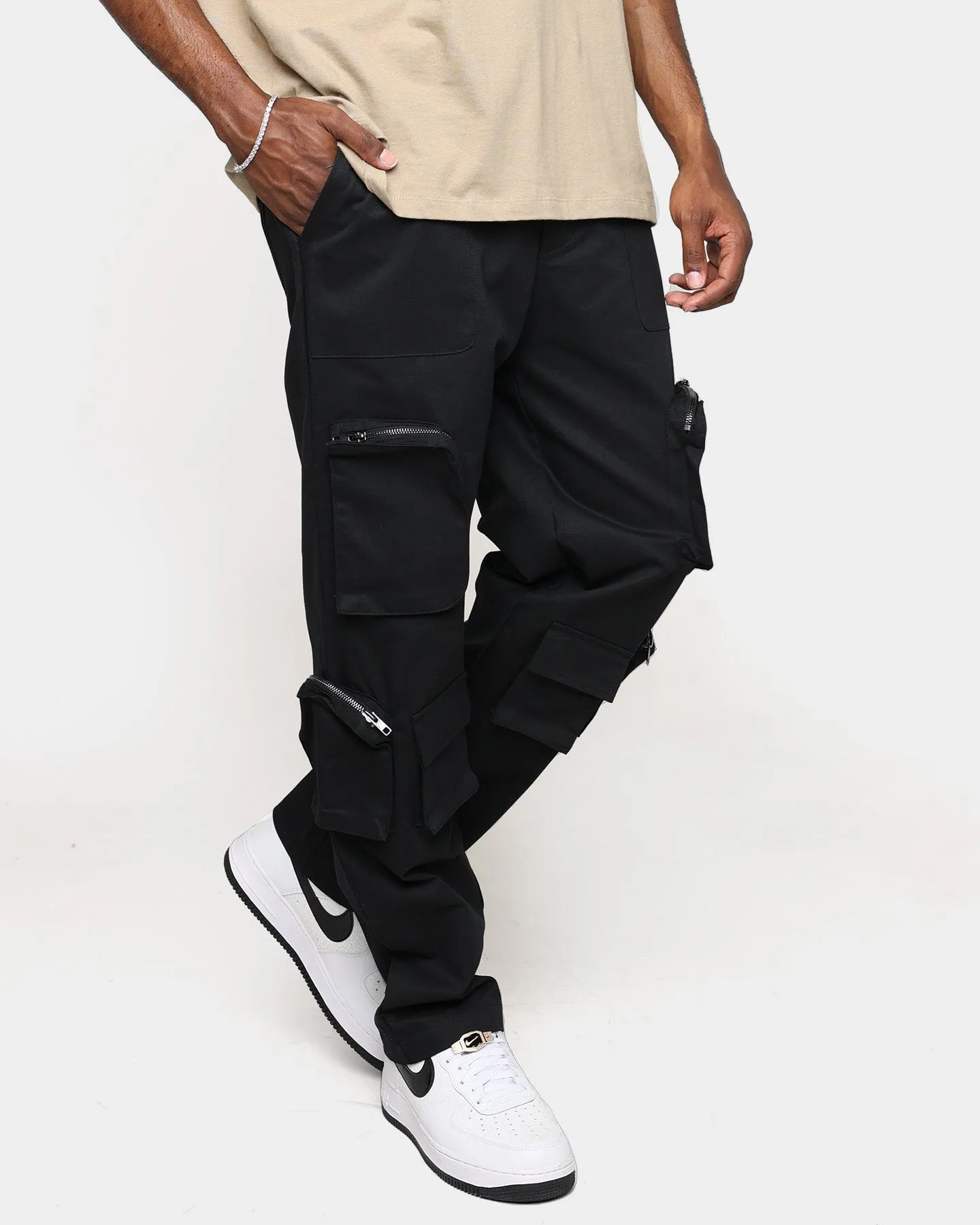 XXIII Henry Zip Cargo Pants Black sold by Culture Kings product image thumbnail 3