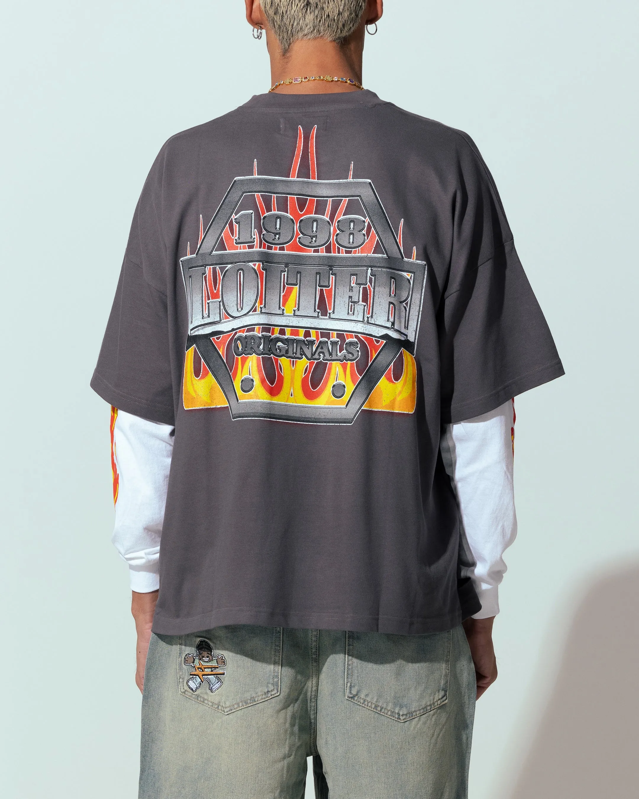 Loiter Motor Box T-Shirt Charcoal sold by Culture Kings product image thumbnail 2