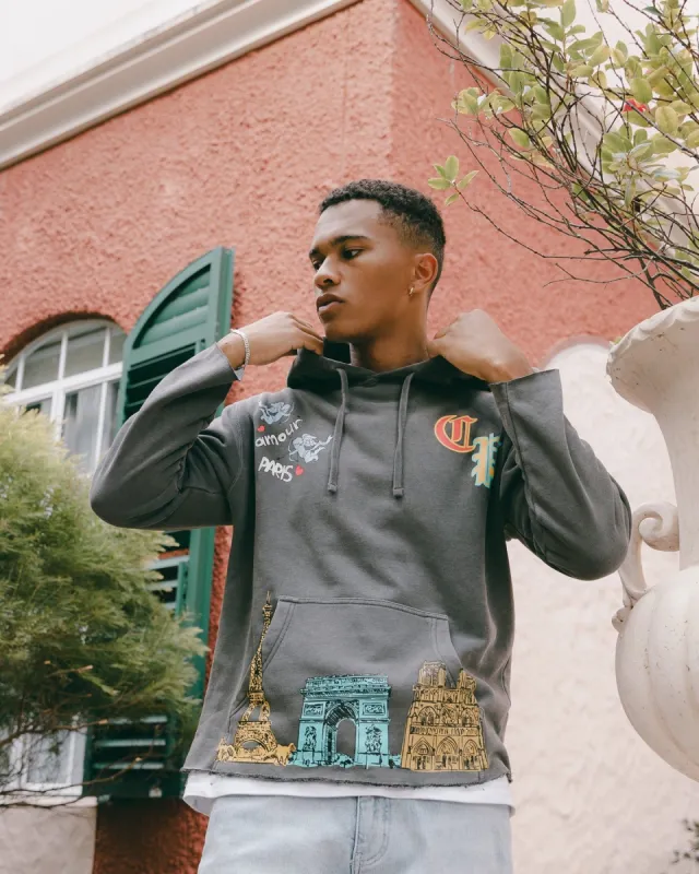 Carré L'Amour Cutoff Vintage Hoodie Washed Black sold by Culture Kings