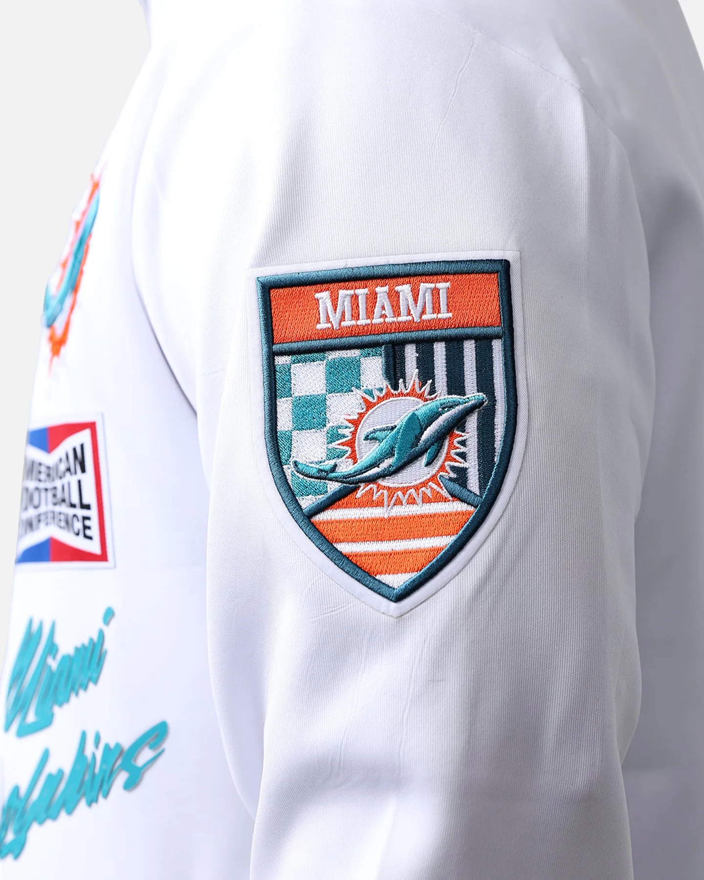 Pro Standard Miami Dolphins Fast Lane Track Jacket White sold by Culture Kings product image thumbnail 5