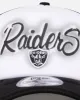 New Era Las Vegas Raiders 'Airbrush' 9FORTY A-Frame Trucker Snapback White/OTC sold by Culture Kings