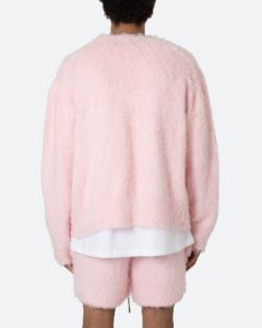 MNML Fuzzy Cardigan Sweater Pink sold by Culture Kings
