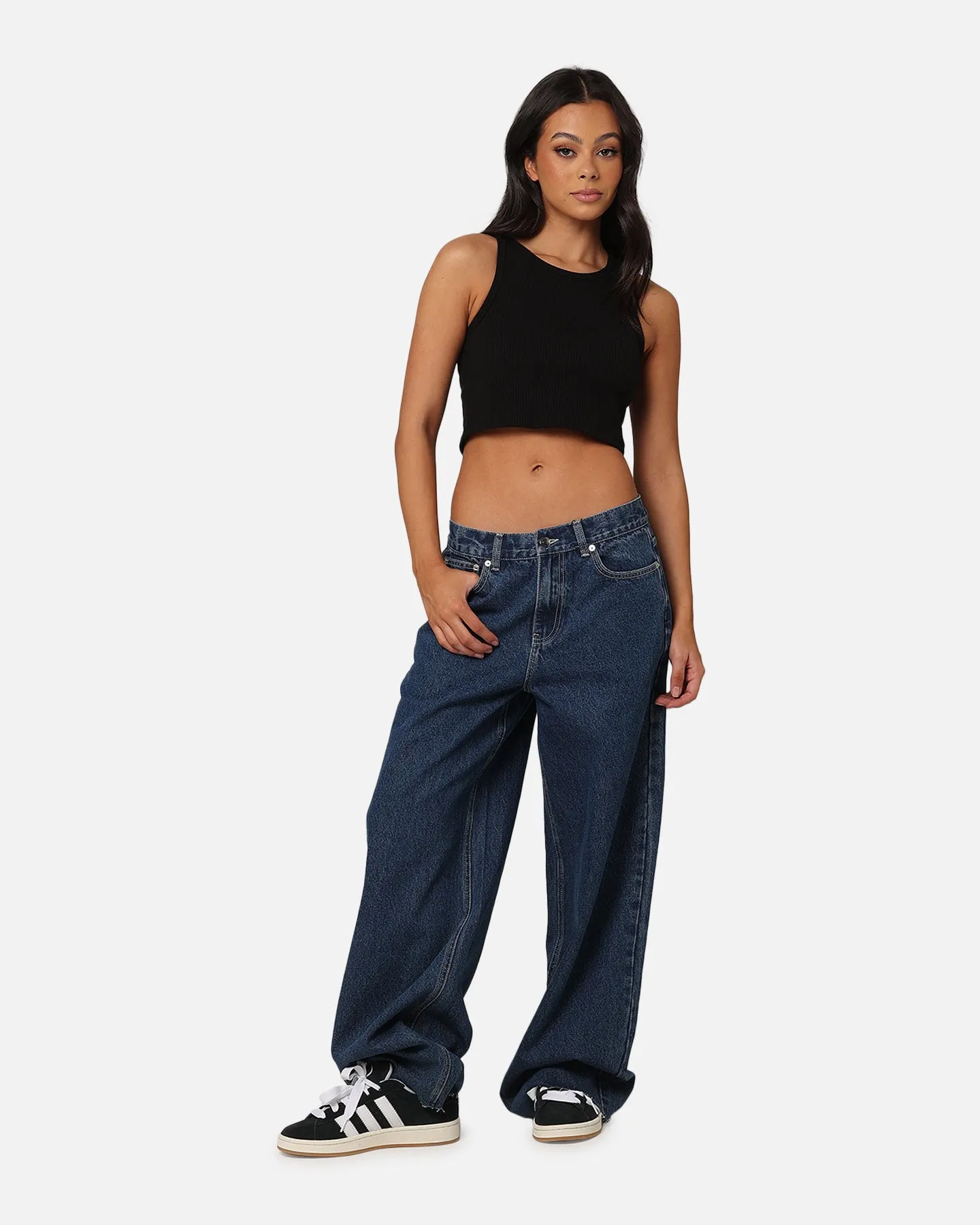 XXIII Women's Wide Leg Cut Hem Jeans Mid Blue sold by Culture Kings product image thumbnail 2