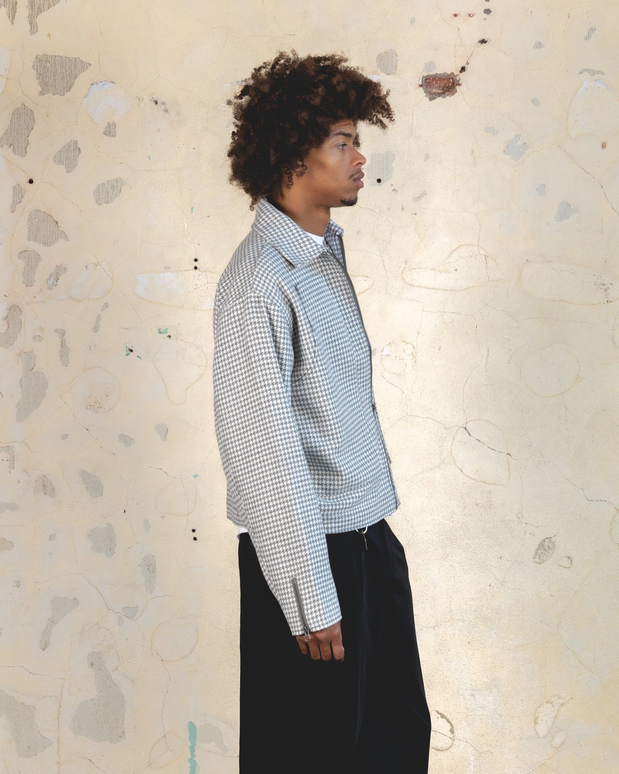 404 Studio Cropped Jacket Grey/White sold by Culture Kings product image thumbnail 3