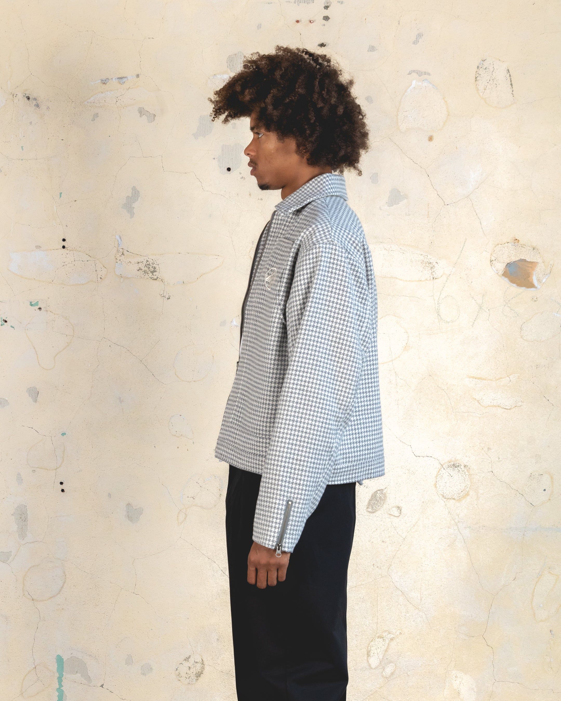 404 Studio Cropped Jacket Grey/White sold by Culture Kings product image thumbnail 4