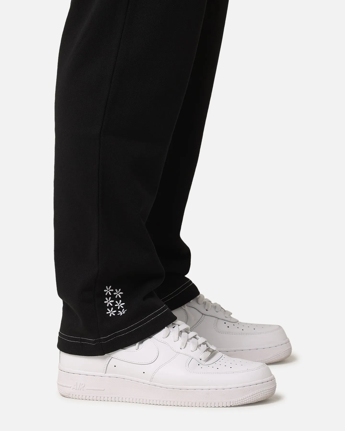 Felt Contrast Stitched Sweatpants Black sold by Culture Kings product image thumbnail 4