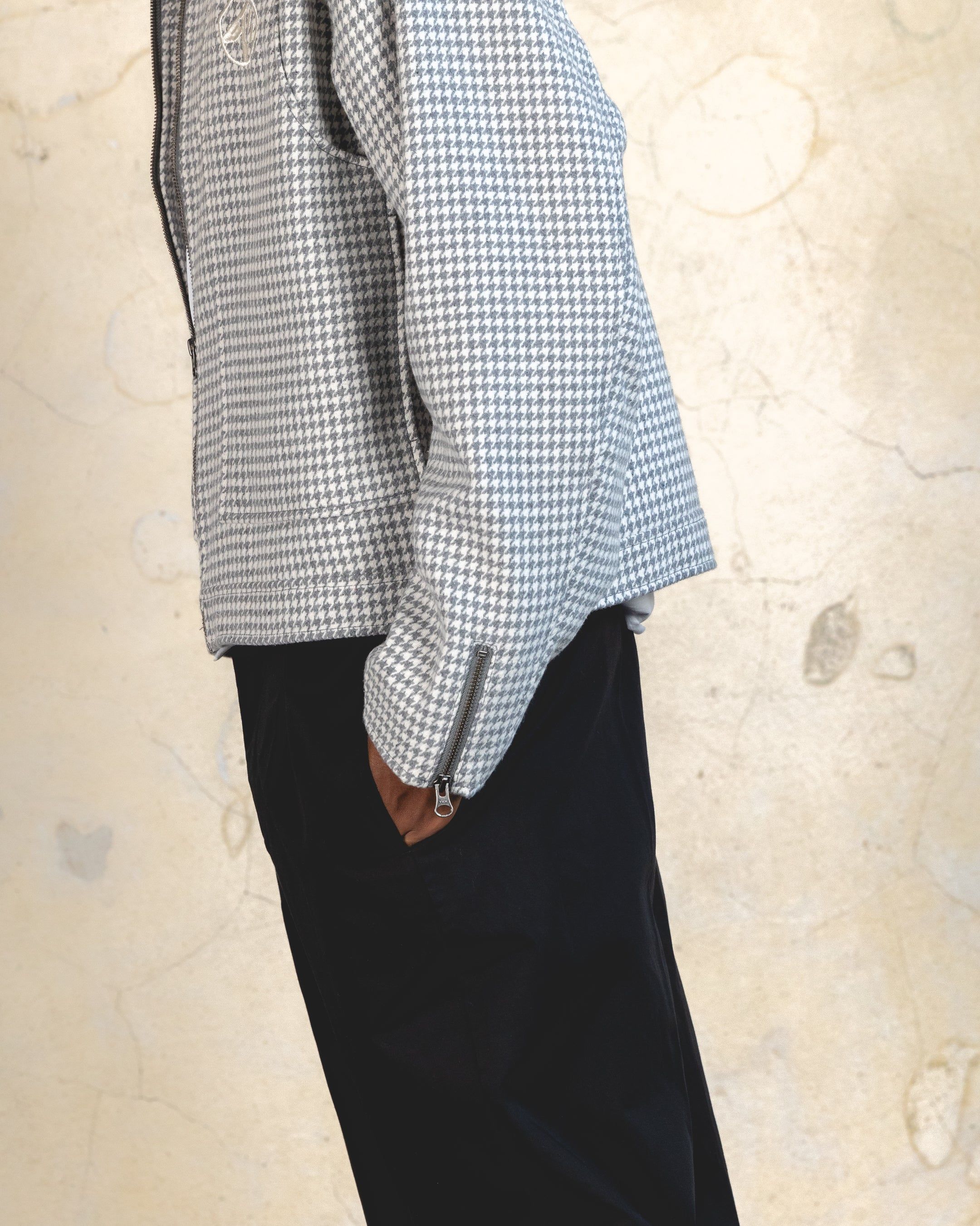 404 Studio Cropped Jacket Grey/White sold by Culture Kings product image thumbnail 5