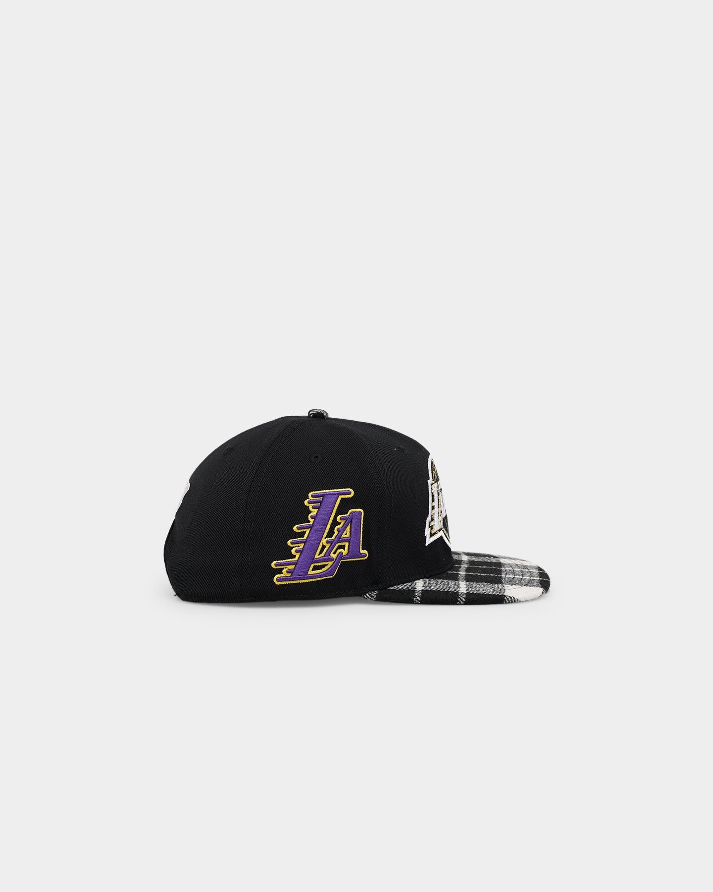 Pro Standard Los Angeles Lakers Prep Plaid Brim Snapback Black sold by Culture Kings product image thumbnail 3