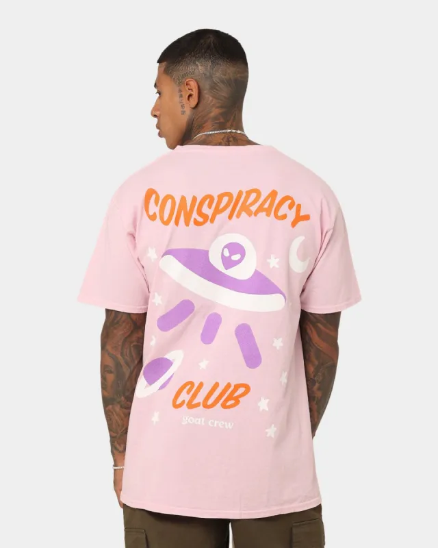 Goat Crew Conspiracy Theory T-Shirt Pale Pink sold by Culture Kings