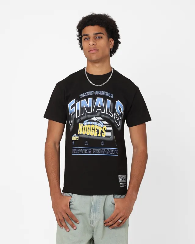 Mitchell & Ness Denver Nuggets Bevel T-Shirt Faded Black sold by Culture Kings