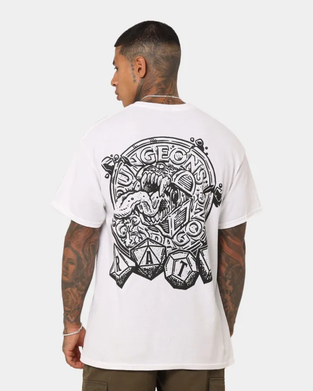 Rats Get Fat X Dungeons And Dragons Chaotic Evil T-Shirt White sold by Culture Kings
