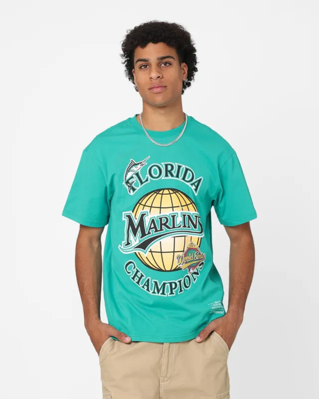 Majestic Florida Marlins World Series Champ T-Shirt Faded Teal sold by Culture Kings