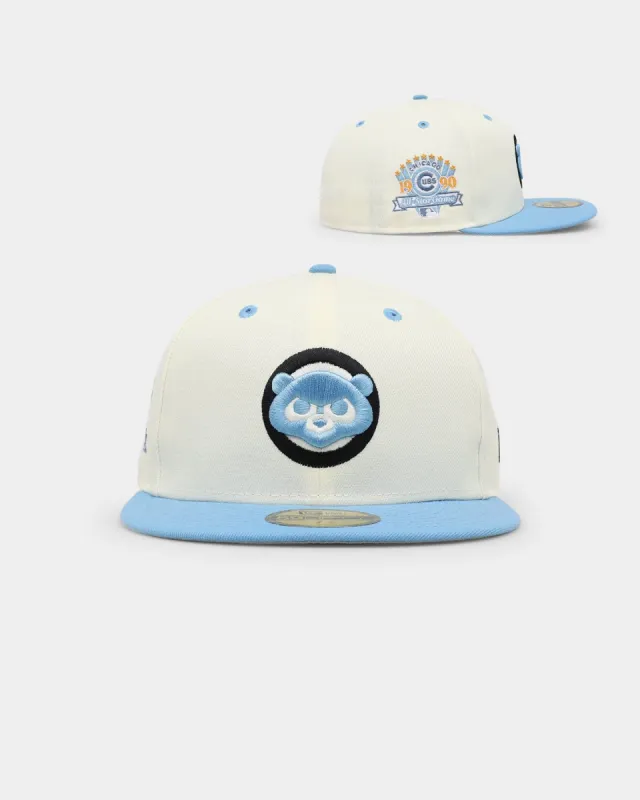 New Era Chicago Cubs 'Chrome University Blue' 59FIFTY Fitted White sold by Culture Kings
