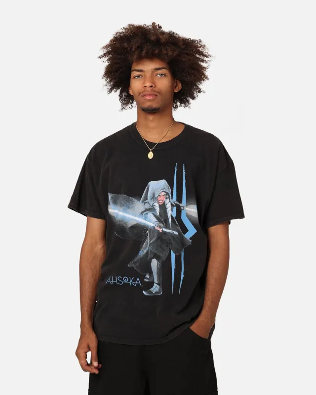 Star Wars Ahsoka Vintage T-Shirt Black Wash sold by Culture Kings