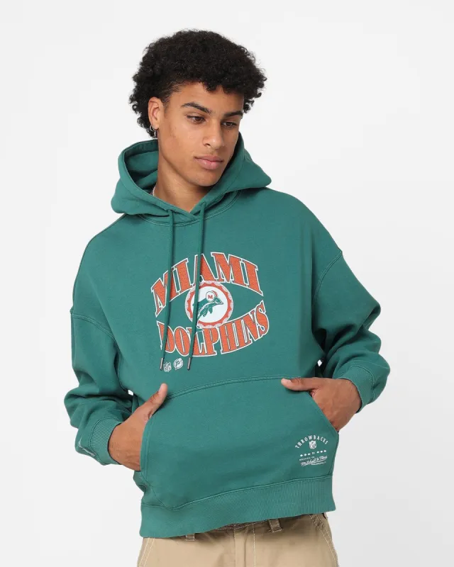 Mitchell & Ness Miami Dolphins Point Guard Hoodie Faded Teal sold by Culture Kings