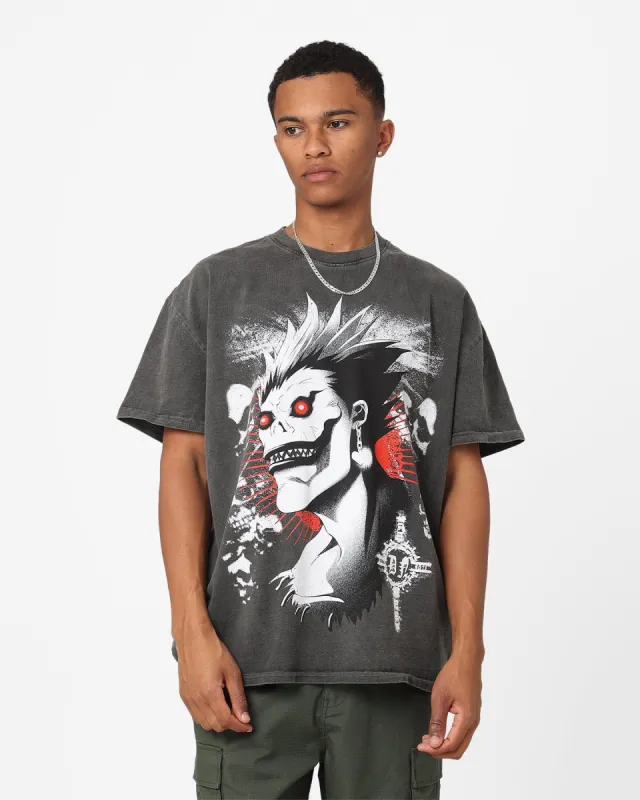 Goat Crew X Death Note Shinigami Heavyweight Vintage T-Shirt Black Wash sold by Culture Kings