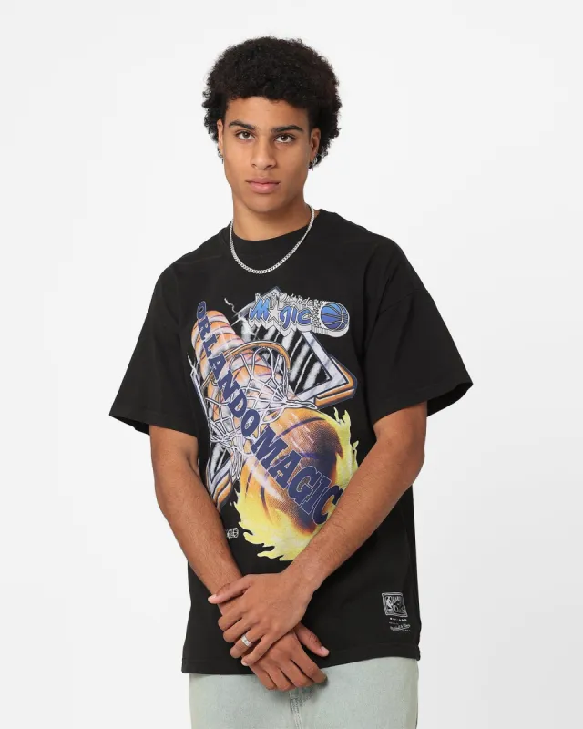 Mitchell & Ness Orlando Magic Fireball T-Shirt Black sold by Culture Kings