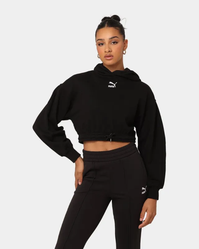 Puma Women's Classics Cropped Hoodie Puma Black sold by Culture Kings