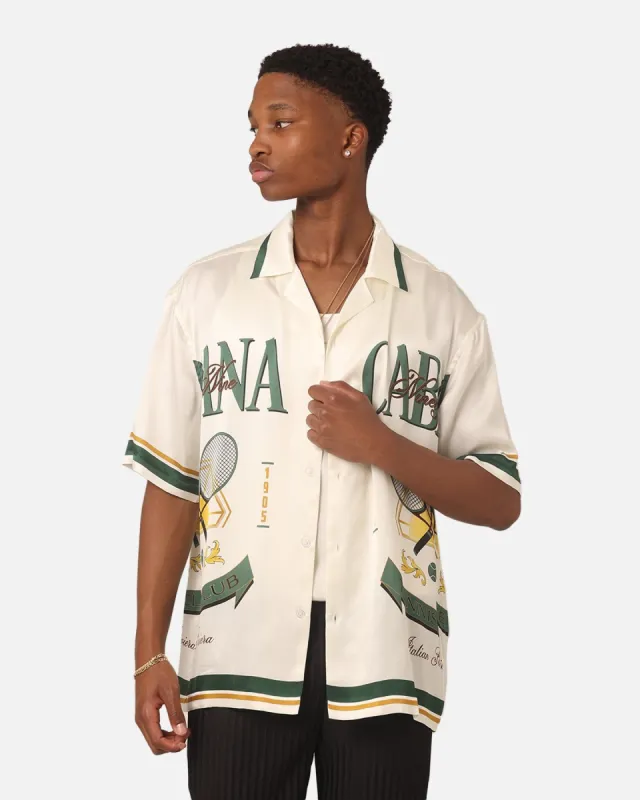 99 Cabana Tennis Club Silk Shirt Cream sold by Culture Kings