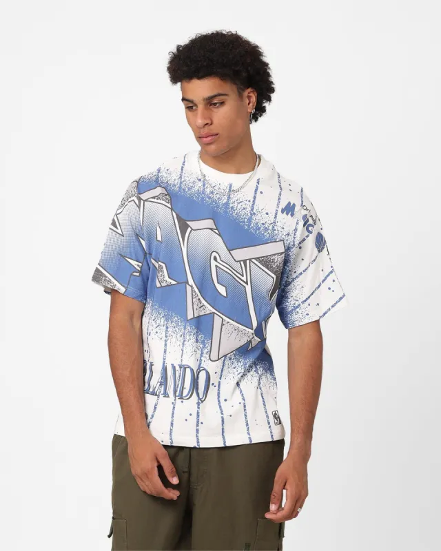 Mitchell & Ness Orlando Magic Earthquake T-Shirt Vintage White sold by Culture Kings