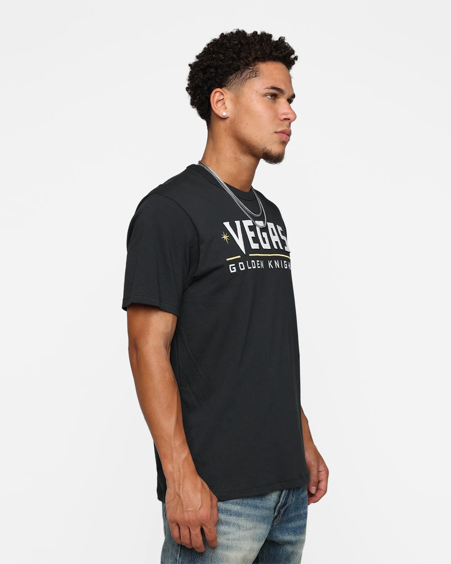 47 Brand Vegas Golden Knights Flint Black T-Shirt Black sold by Culture Kings product image thumbnail 5