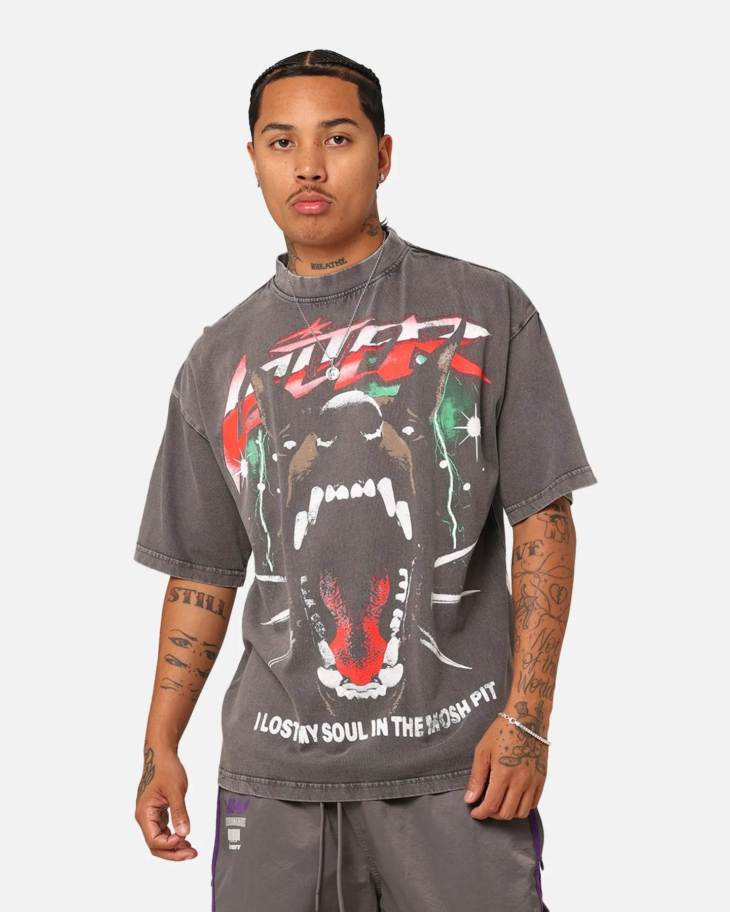 Loiter Riot Squad Vintage T-Shirt Charcoal Grey sold by Culture Kings