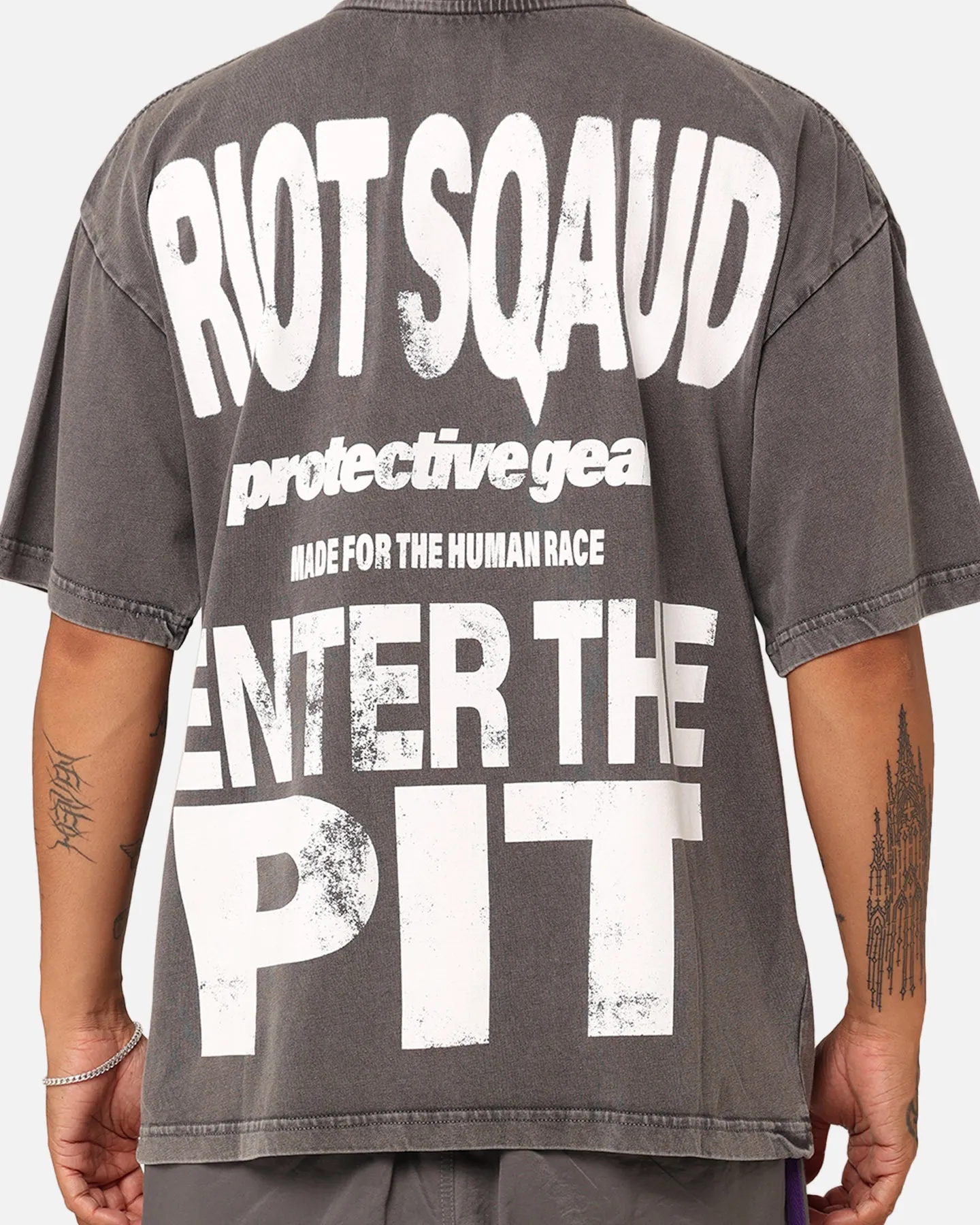 Loiter Riot Squad Vintage T-Shirt Charcoal Grey sold by Culture Kings product image thumbnail 5