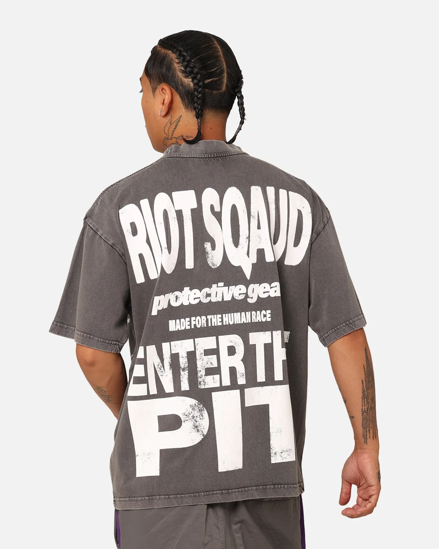 Loiter Riot Squad Vintage T-Shirt Charcoal Grey sold by Culture Kings product image thumbnail 2