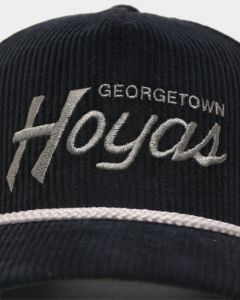 47 Brand Georgetown Hoyas 'NCAA Corduroy Team Script' Corduroy Crossrope 57 Hitch Snapback Navy sold by Culture Kings