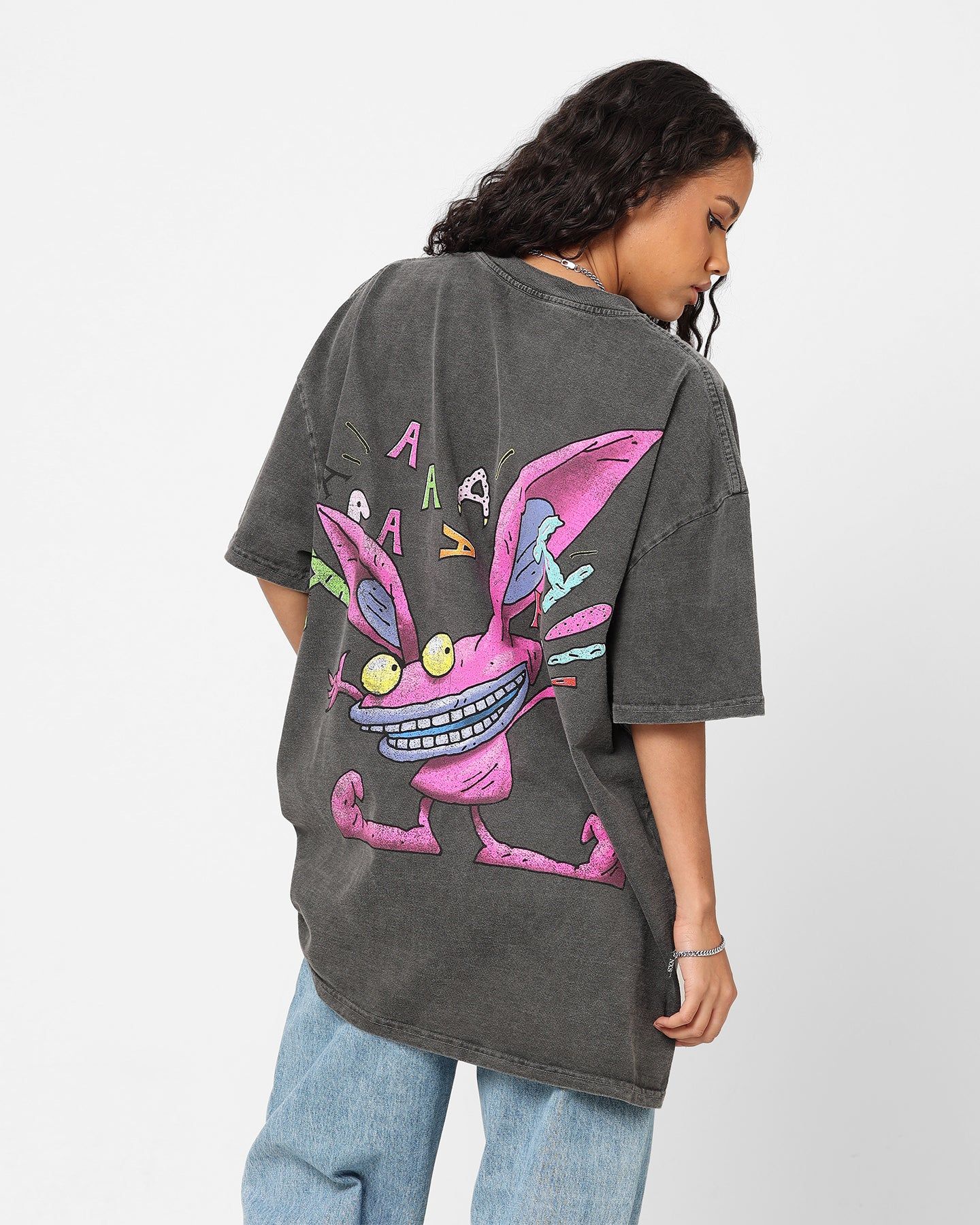 American Thrift x Aaahh!!! Real Monsters Monsters Heavyweight Vintage T-Shirt Black Wash sold by Culture Kings product image thumbnail 2