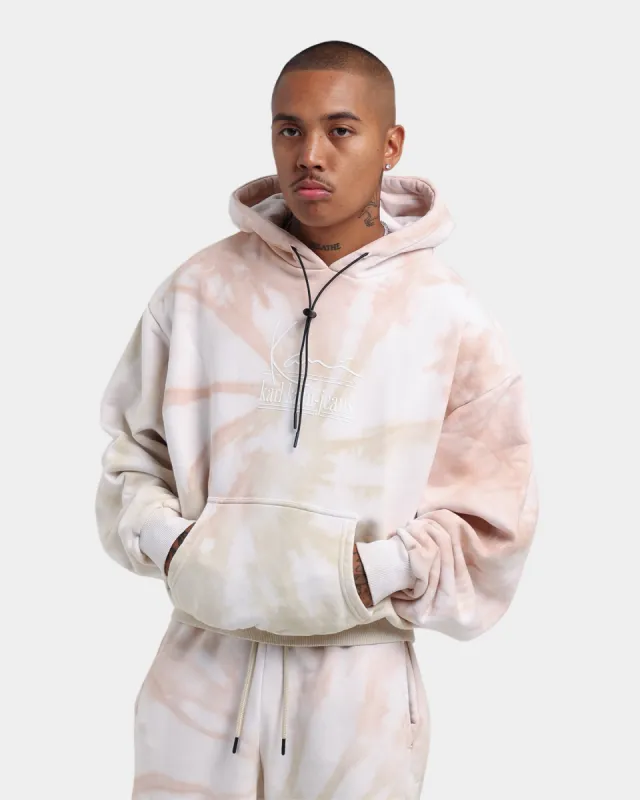 Karl Kani Signature KKJ Tie Dye Oversized Hoodie Light Sand sold by Culture Kings