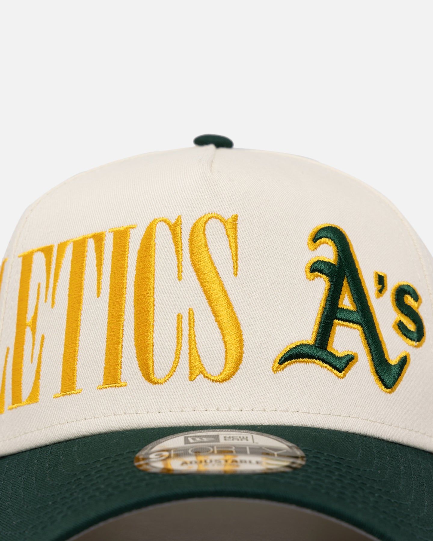 New Era Oakland Athletics 'Tall Text' 9FORTY A-Frame Snapback Chrome White/OTC sold by Culture Kings product image thumbnail 5