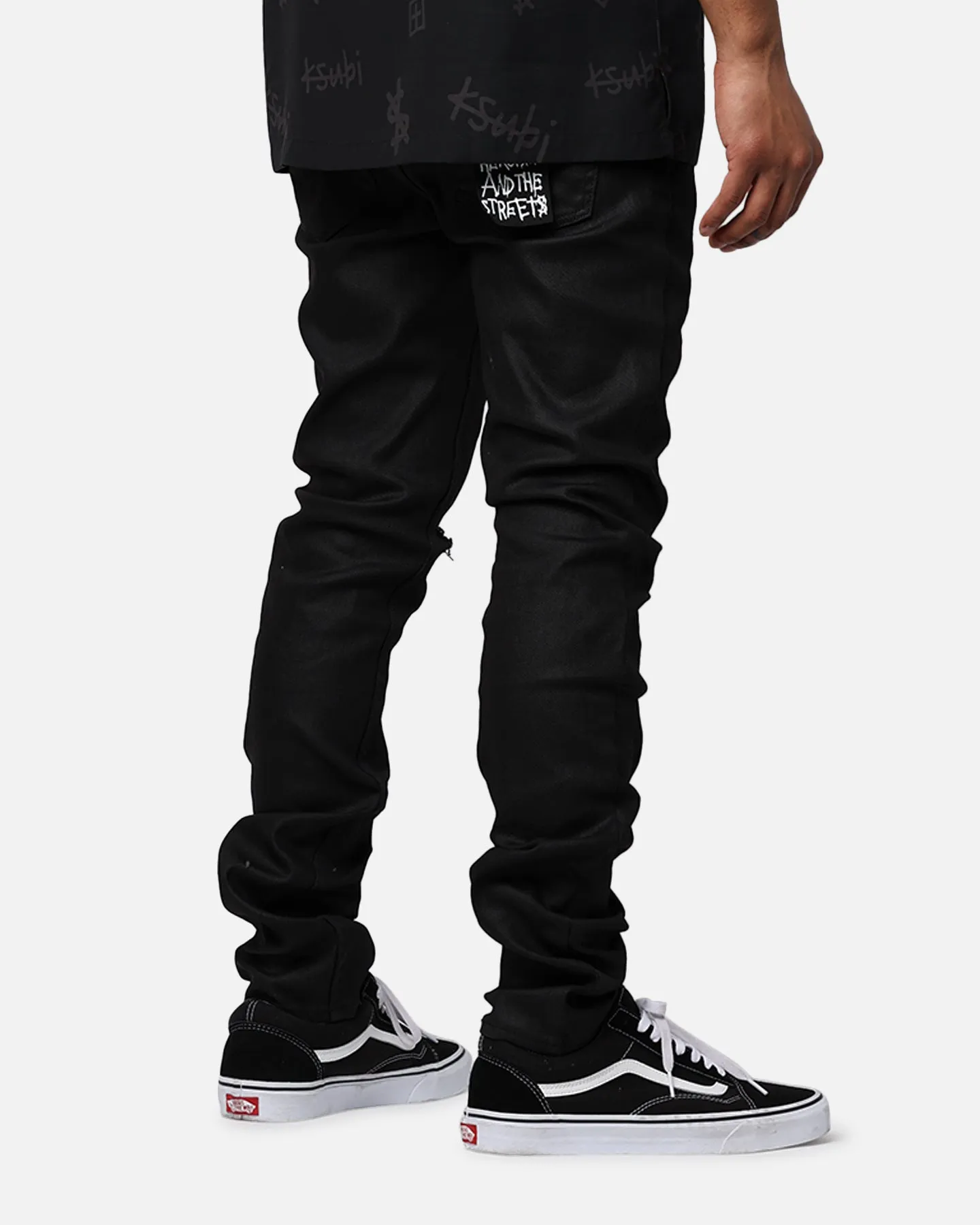 Ksubi Chitch Waxed Silver Jeans Black sold by Culture Kings product image thumbnail 3