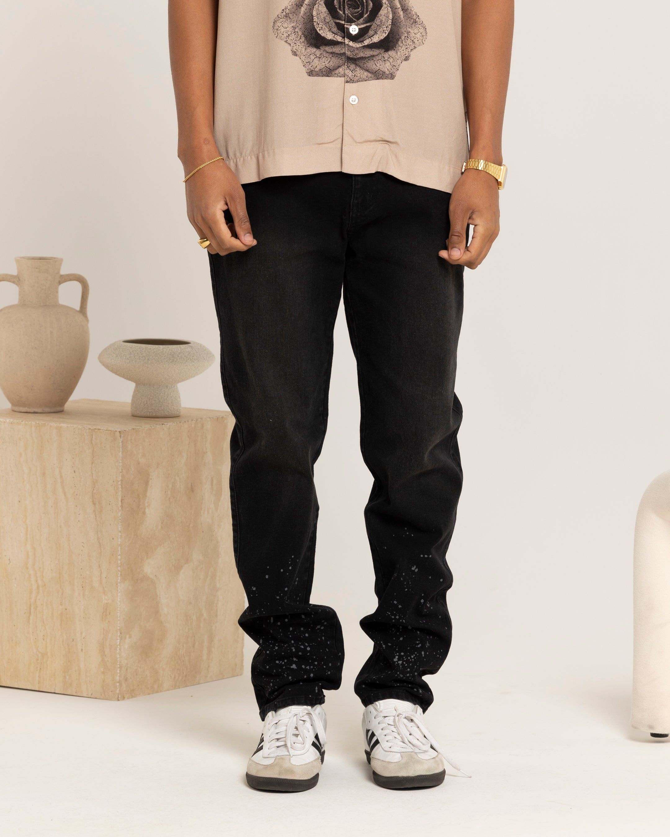 Carre Splash Jeans Black sold by Culture Kings