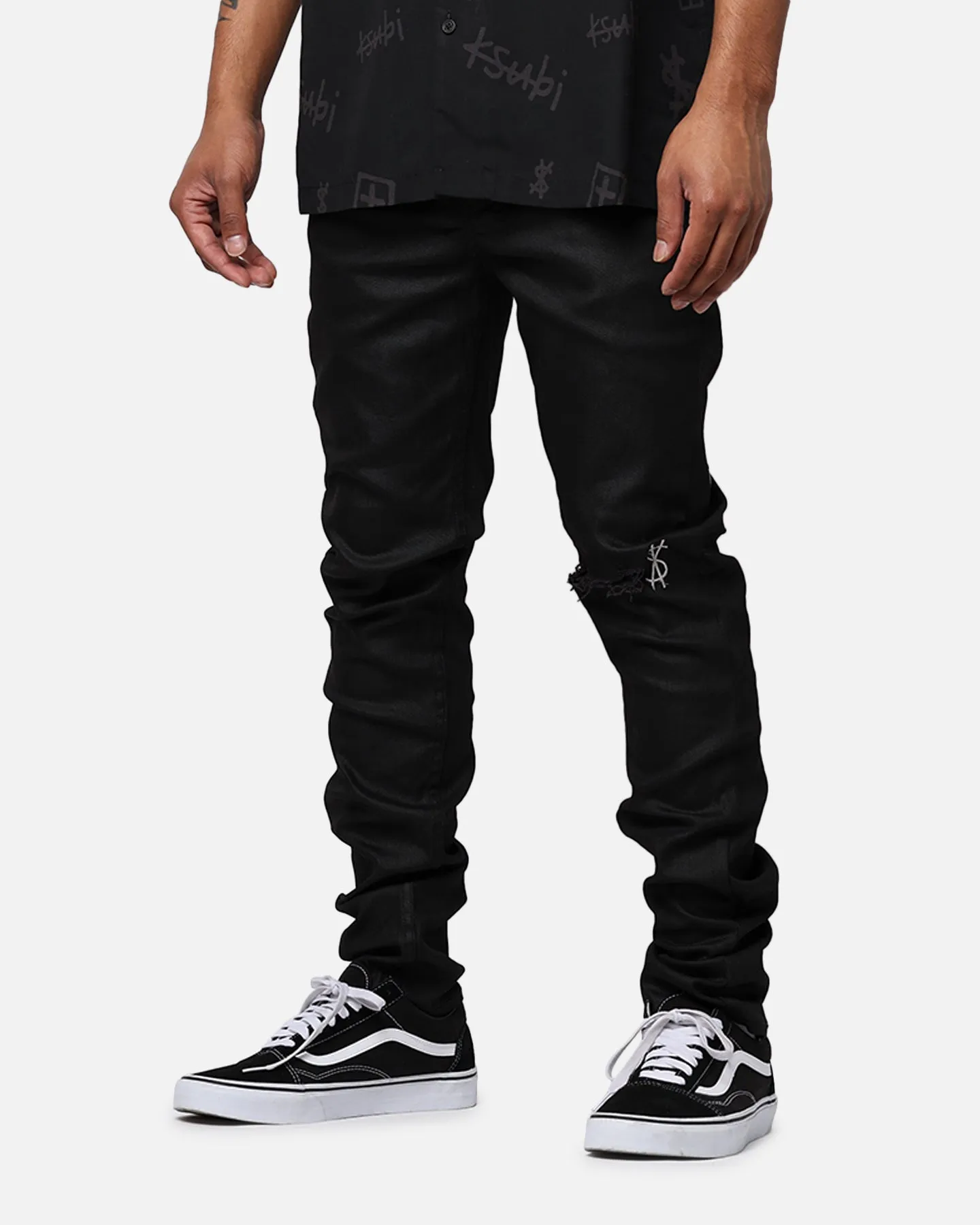 Ksubi Chitch Waxed Silver Jeans Black sold by Culture Kings product image thumbnail 4