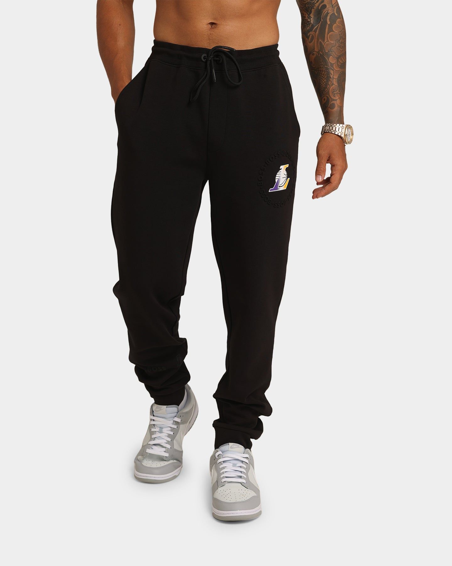 Hugo Boss X NBA Basic Jogg Los Angeles Lakers Sweat Pants Black sold by Culture Kings
