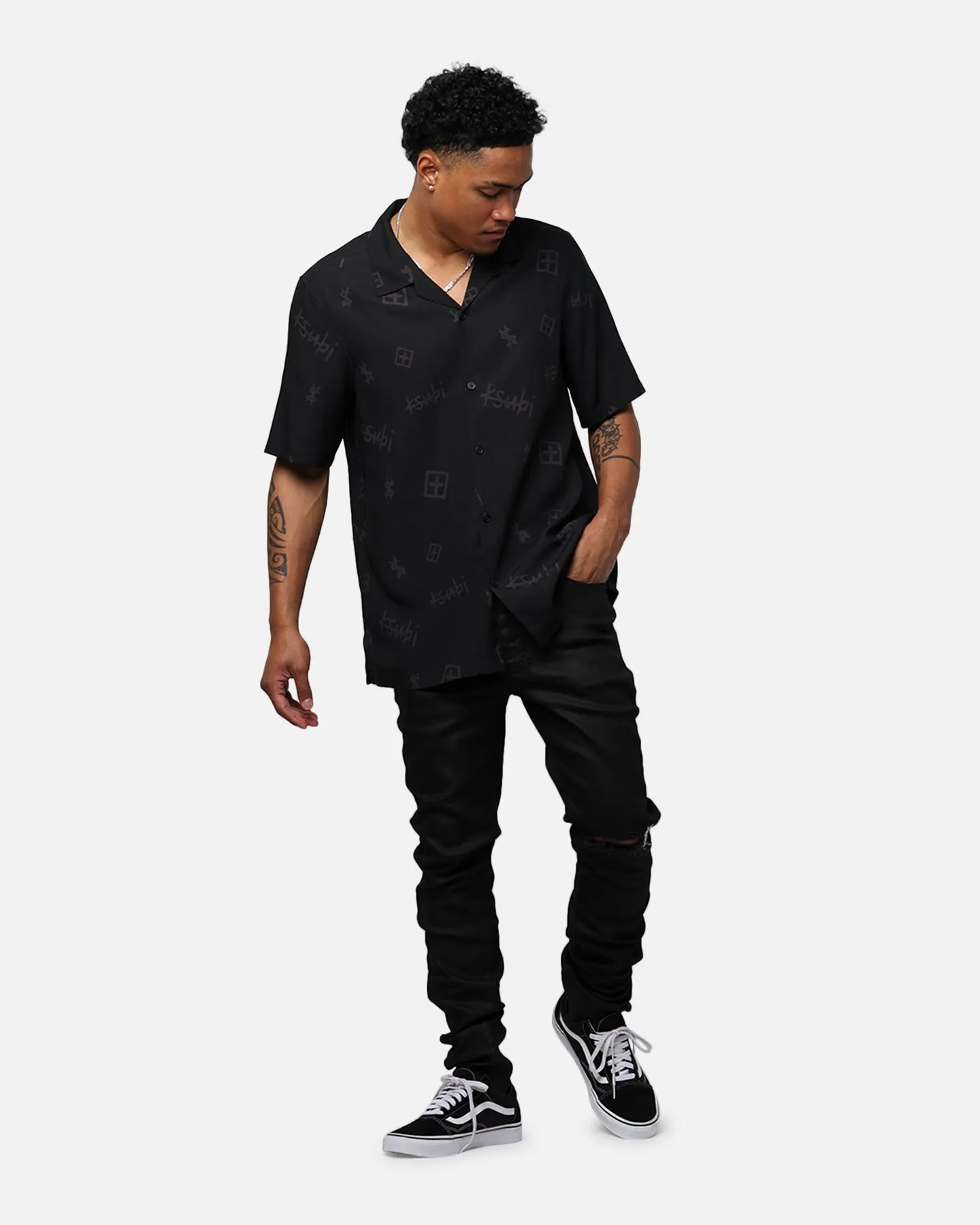 Ksubi Chitch Waxed Silver Jeans Black sold by Culture Kings product image thumbnail 2