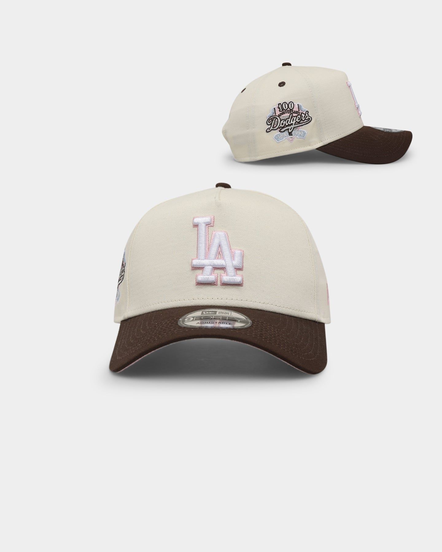 New Era Los Angeles Dodgers 'Neapolitan Ice Cream' 9FORTY A-Frame Snapback Chrome White sold by Culture Kings