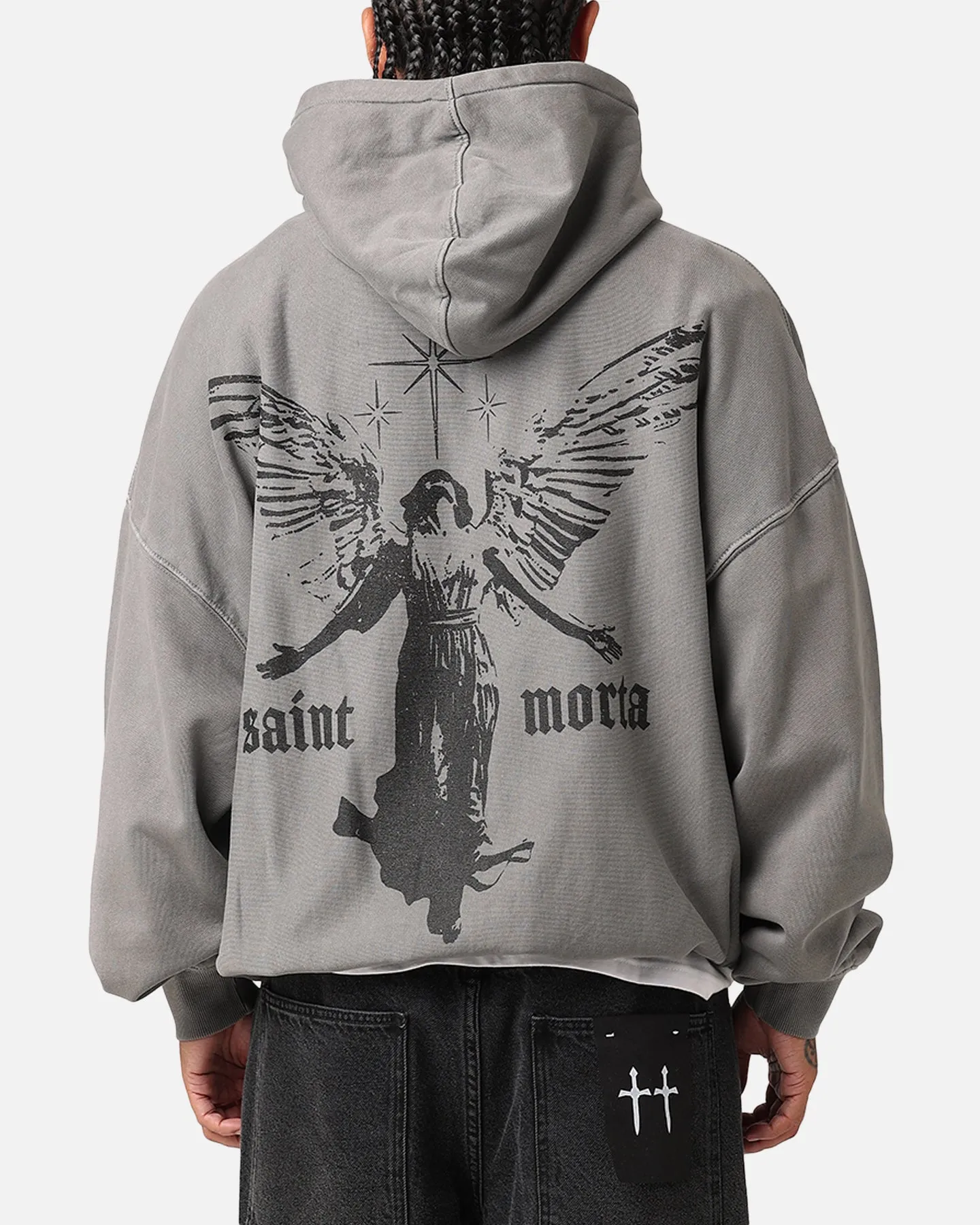 Saint Morta Ethereal Hoodie Washed Charcoal sold by Culture Kings