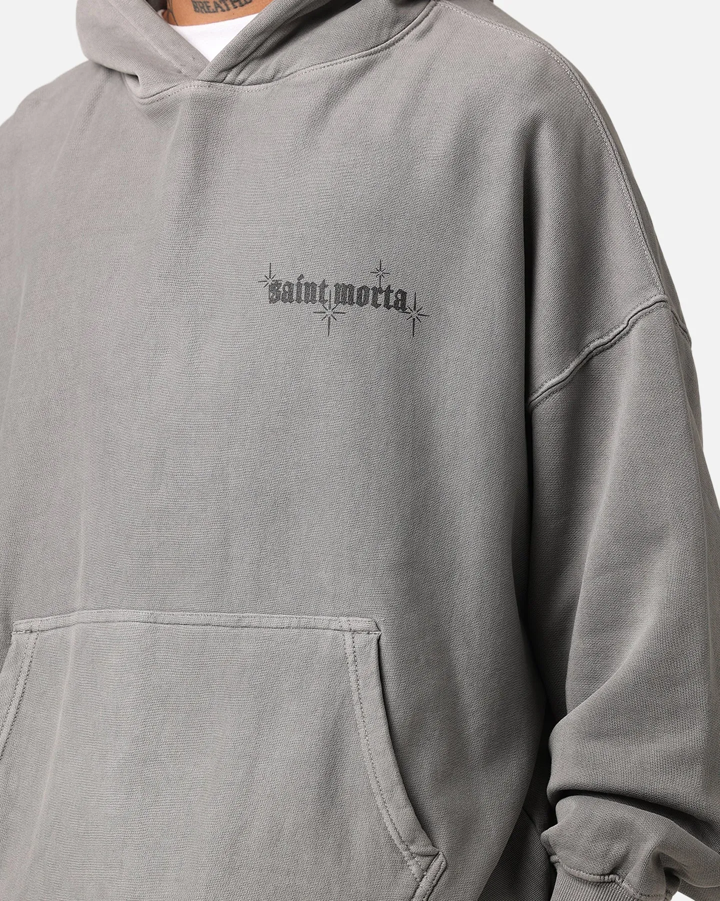Saint Morta Ethereal Hoodie Washed Charcoal sold by Culture Kings product image thumbnail 4